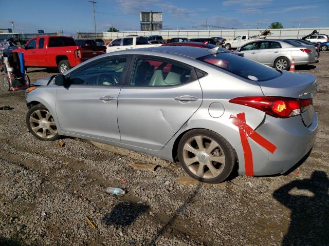 5NPDH4AEXCH090891 - 2012 HYUNDAI ELANTRA GLS SILVER photo 2