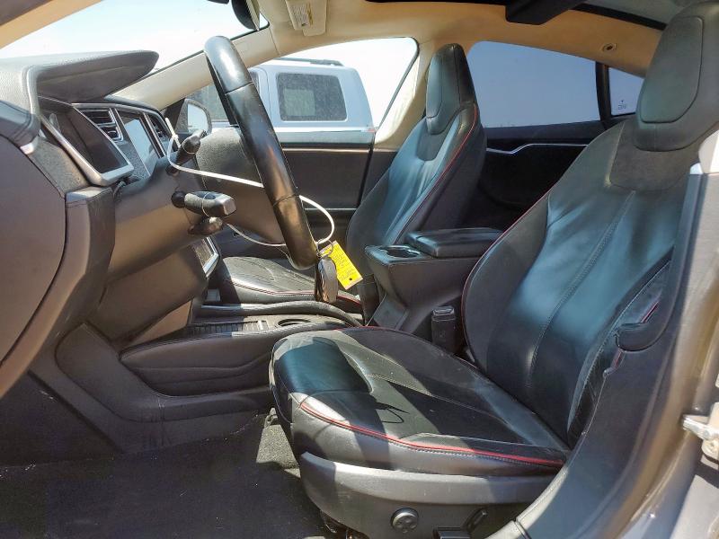 5YJSA1DP5DFP13535 - 2013 TESLA MODEL S BURGUNDY photo 7