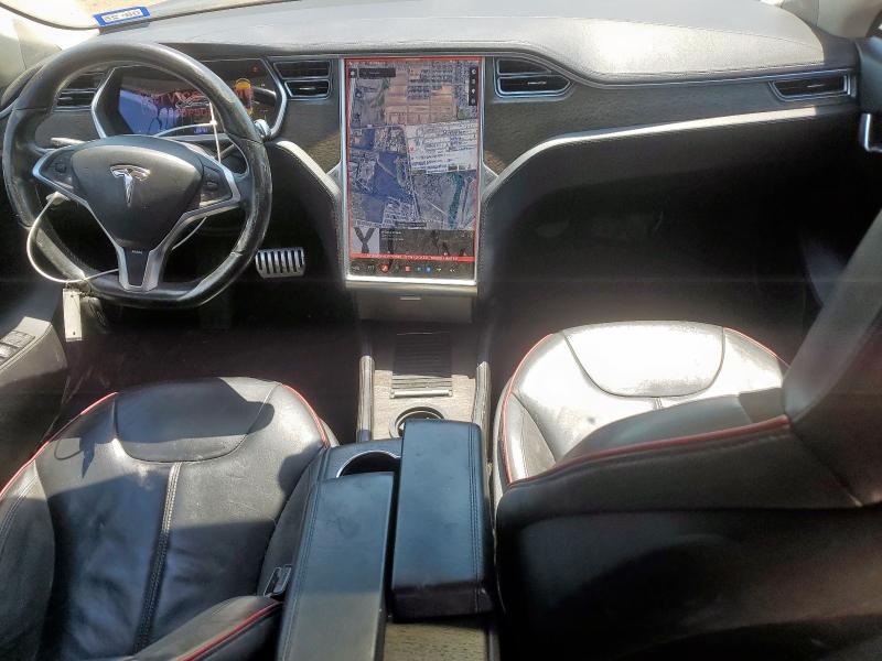 5YJSA1DP5DFP13535 - 2013 TESLA MODEL S BURGUNDY photo 8