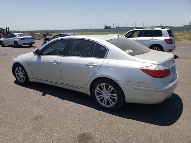 KMHGC4DF8BU129347 - 2011 HYUNDAI GENESIS 4.6L SILVER photo 2