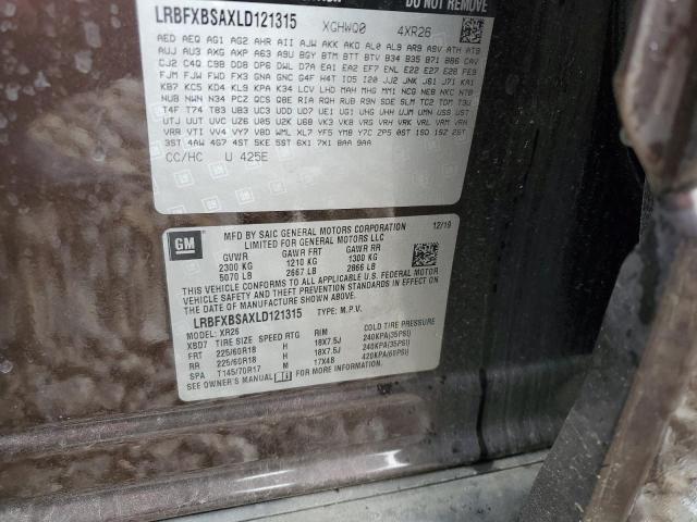 LRBFXBSAXLD121315 - 2020 BUICK ENVISION PREFERRED BROWN photo 13