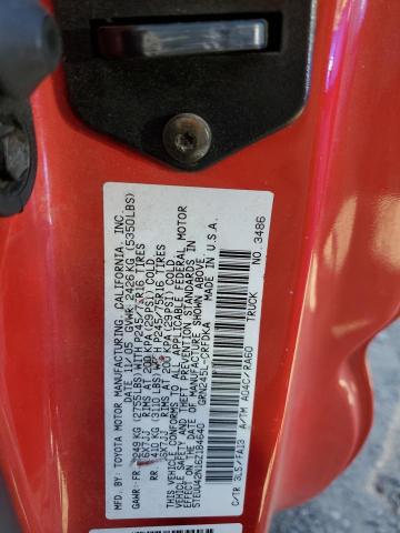 5TEUU42N16Z184640 - 2006 TOYOTA TACOMA ACCESS CAB წითელი ფოტო 13