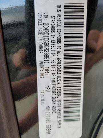 2C4RC1CG8GR208611 - 2016 CHRYSLER TOWN & COU TOURING L BLACK photo 13