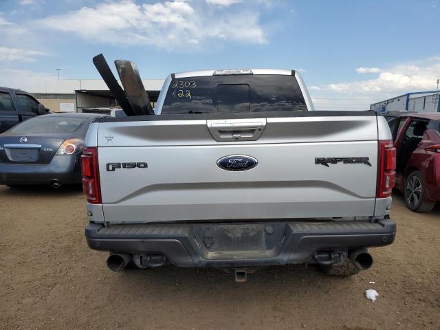 1FTFW1RG4HFA96819 - 2017 FORD F150 RAPTOR SILVER photo 6