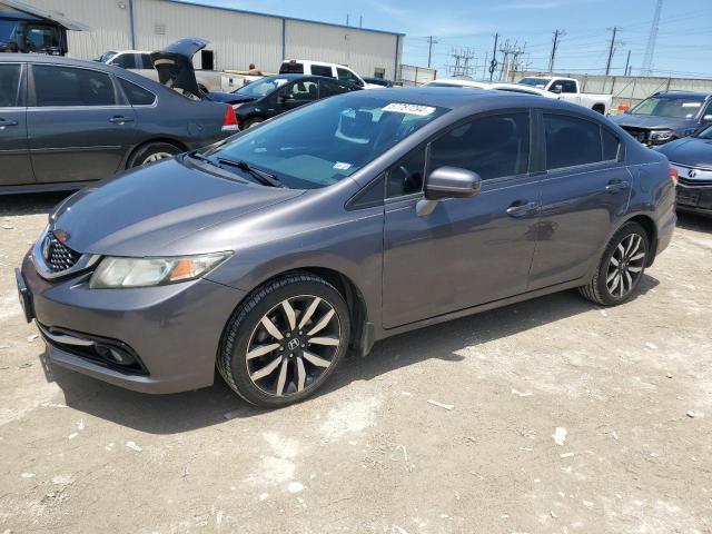 19XFB2F91FE063565 - 2015 HONDA CIVIC EXL GRAY photo 1