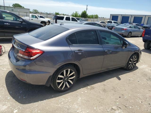 19XFB2F91FE063565 - 2015 HONDA CIVIC EXL ნაცრისფერი ფოტო 3