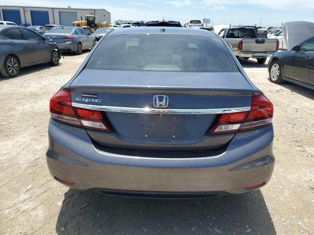 19XFB2F91FE063565 - 2015 HONDA CIVIC EXL ნაცრისფერი ფოტო 6