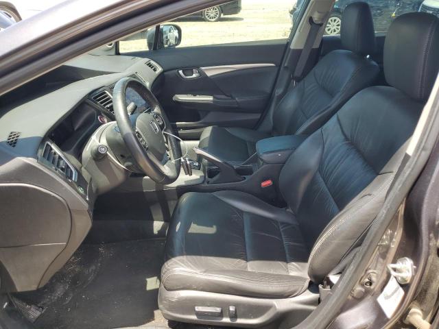 19XFB2F91FE063565 - 2015 HONDA CIVIC EXL ნაცრისფერი ფოტო 7