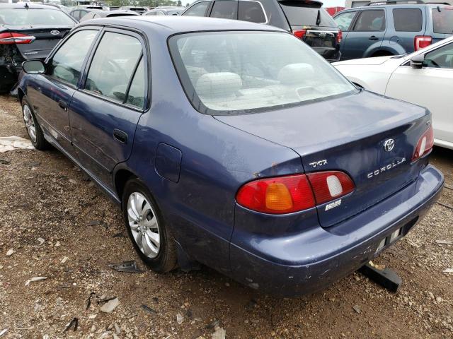 2T1BR12E9YC350130 - 2000 TOYOTA COROLLA VE BLUE photo 2