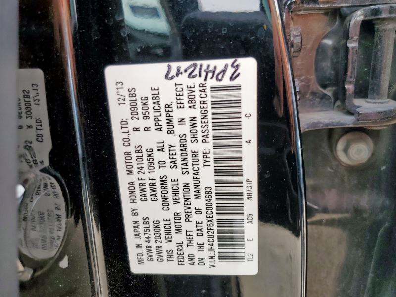 JH4CU2F6XEC004683 - 2014 ACURA TSX TECH BLACK photo 13