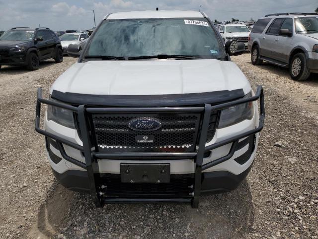 1FM5K8AR2HGC57316 - 2017 FORD EXPLORER POLICE INTERCEPTOR WHITE photo 5