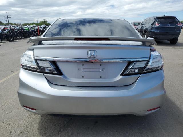 19XFB2F94FE001139 - 2015 HONDA CIVIC EXL ვერცხლისფერი ფოტო 6