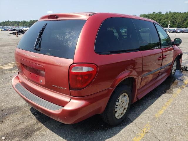 2D4GP44R53R381741 - 2003 DODGE GRAND CARA SPORT RED photo 3