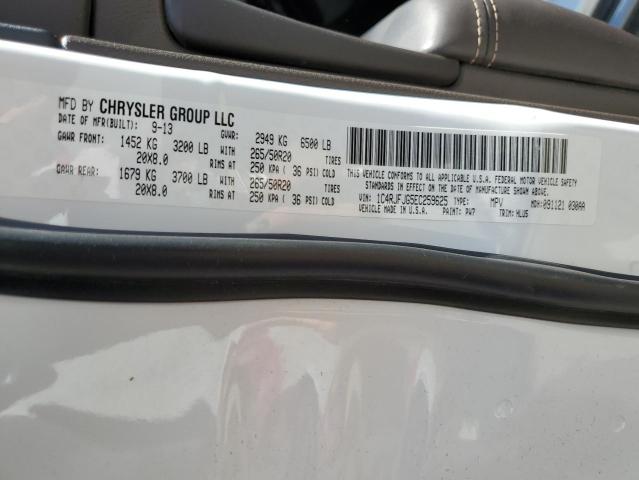 1C4RJFJG5EC259625 - 2014 JEEP GRAND CHER SUMMIT თეთრი ფოტო 14