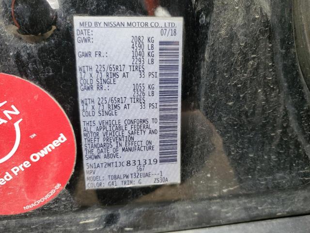 5N1AT2MT1JC831319 - 2018 NISSAN ROGUE S Qara foto 13