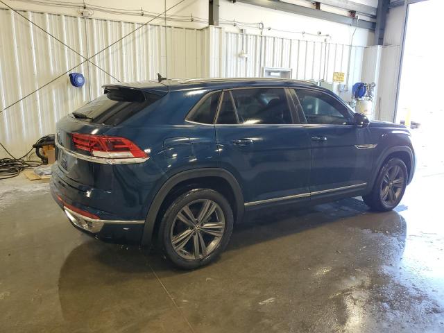 1V2ME2CAXMC239951 - 2021 VOLKSWAGEN ATLAS CROS SE BLUE photo 3