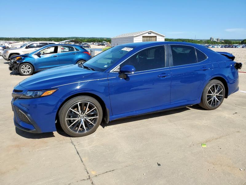 4T1G11AKXPU167014 - 2023 TOYOTA CAMRY SE NIGHT SHADE BLUE photo 1