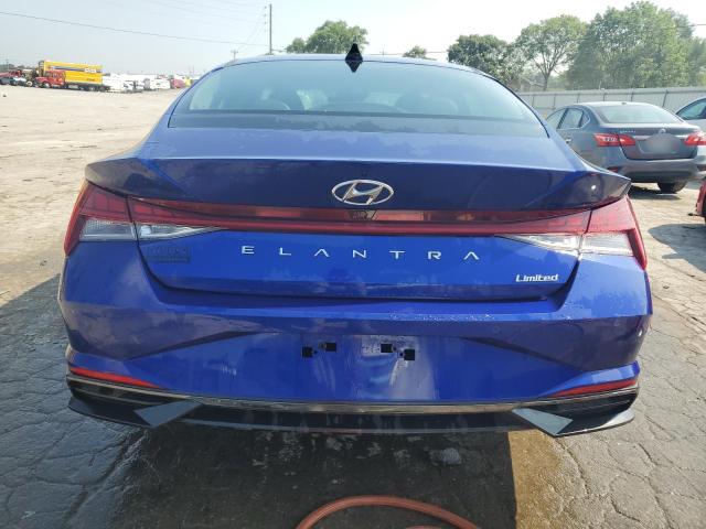 KMHLP4AG5NU363417 - 2022 HYUNDAI ELANTRA LIMITED BLUE photo 6