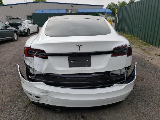 5YJSA1E59MF438359 - 2021 TESLA MODEL S WHITE photo 6