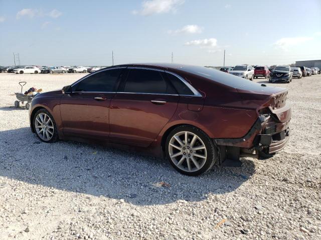 3LN6L2LU6GR611328 - 2016 LINCOLN MKZ HYBRID MAROON photo 2