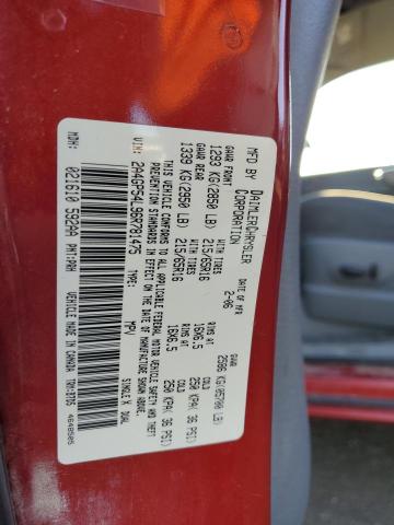 2A4GP54L96R781475 - 2006 CHRYSLER TOWN & COU TOURING 勃艮第红 照片 13