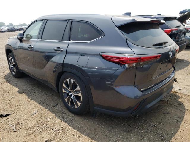 5TDHZRBH6NS564837 - 2022 TOYOTA HIGHLANDER XLE GRAY photo 2