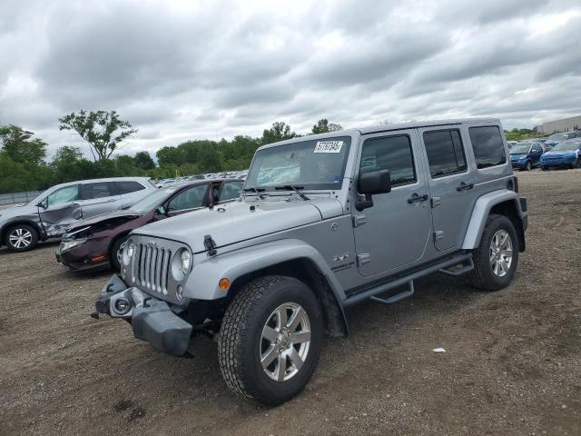 1C4HJWEG0HL636775 - 2017 JEEP WRANGLER U SAHARA 灰色 照片 1