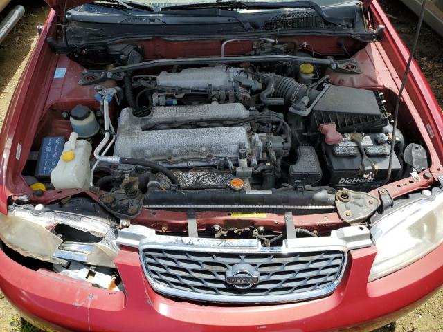 3N1BB51D4YL102372 - 2000 NISSAN SENTRA SE RED photo 11