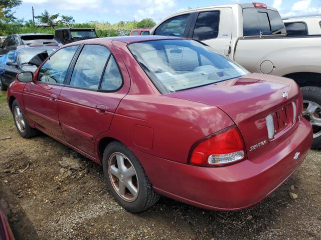 3N1BB51D4YL102372 - 2000 NISSAN SENTRA SE RED photo 2