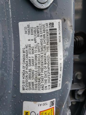 2HGFE2F54PH543823 - 2023 HONDA CIVIC SPORT 灰色 照片 13