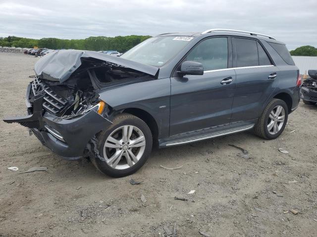 4JGDA5HBXCA097090 - 2012 MERCEDES-BENZ ML 350 4MATIC GRAY photo 1