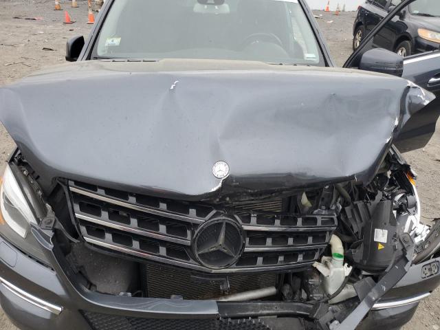 4JGDA5HBXCA097090 - 2012 MERCEDES-BENZ ML 350 4MATIC GRAY photo 12