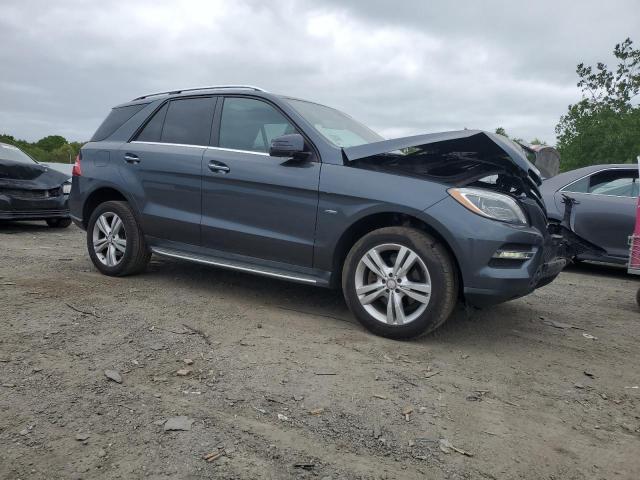 4JGDA5HBXCA097090 - 2012 MERCEDES-BENZ ML 350 4MATIC GRAY photo 4