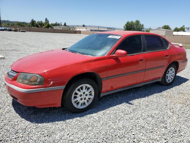 2G1WF52E349348555 - 2004 CHEVROLET IMPALA RED photo 1