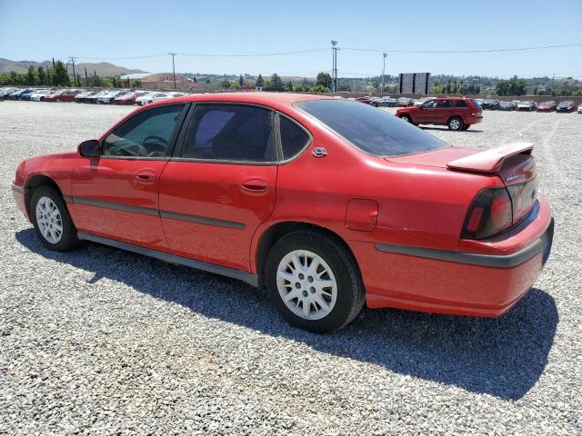 2G1WF52E349348555 - 2004 CHEVROLET IMPALA RED photo 2