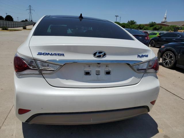 KMHEC4A4XBA006855 - 2011 HYUNDAI SONATA HYBRID WHITE photo 6