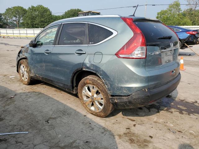 5J6RM4H76CL010985 - 2012 HONDA CR-V EXL BLUE photo 2