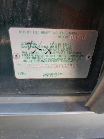 JF1SG65623H732484 - 2003 SUBARU FORESTER 2.5XS მწვანე ფოტო 12