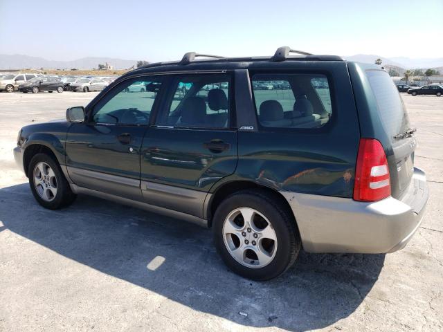 JF1SG65623H732484 - 2003 SUBARU FORESTER 2.5XS GREEN photo 2