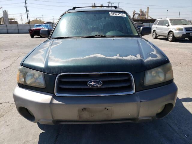 JF1SG65623H732484 - 2003 SUBARU FORESTER 2.5XS მწვანე ფოტო 5