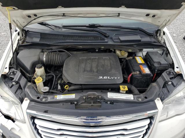 2C4RC1CG6CR124586 - 2012 CHRYSLER TOWN & COU TOURING L WHITE photo 12