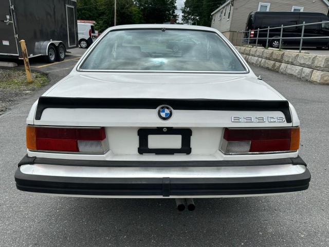 WBAEB7400E6728583 - 1984 BMW 633 CSI WHITE photo 6