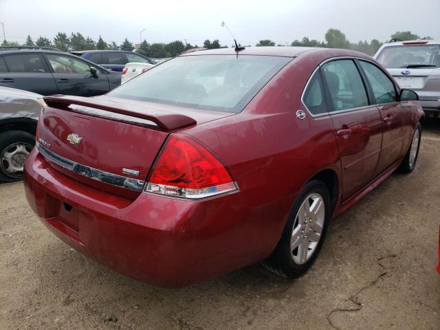 2G1WT57K991284177 - 2009 CHEVROLET IMPALA 1LT RED photo 3