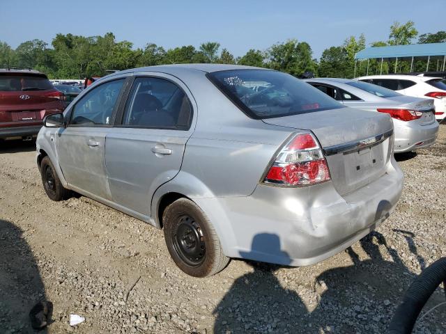 KL1TD56678B151144 - 2008 CHEVROLET AVEO BASE SILVER photo 2
