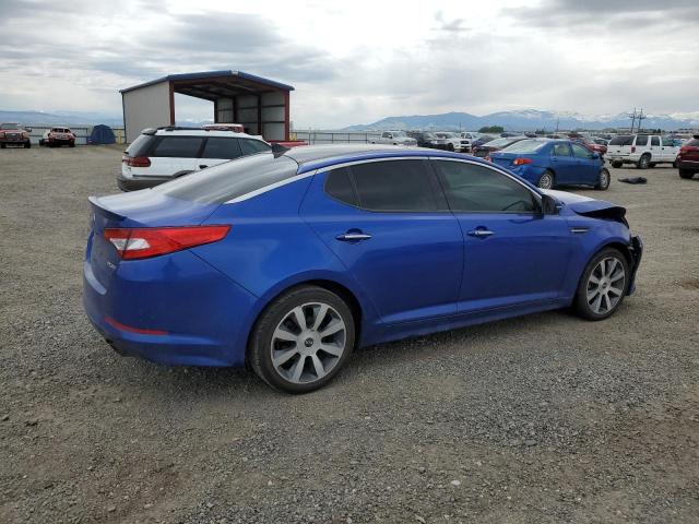 5XXGR4A63DG140174 - 2013 KIA OPTIMA SX BLUE photo 3