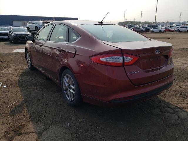 3FA6P0H7XER242797 - 2014 FORD FUSION SE RED photo 2