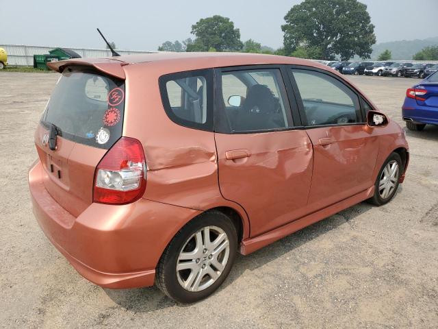 JHMGD37667S055208 - 2007 HONDA FIT S 橙色 照片 3
