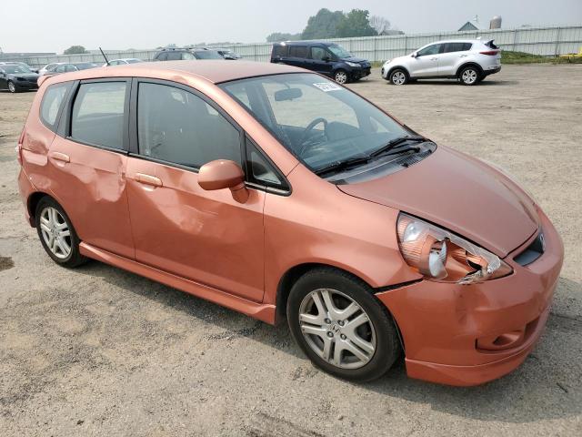 JHMGD37667S055208 - 2007 HONDA FIT S 橙色 照片 4