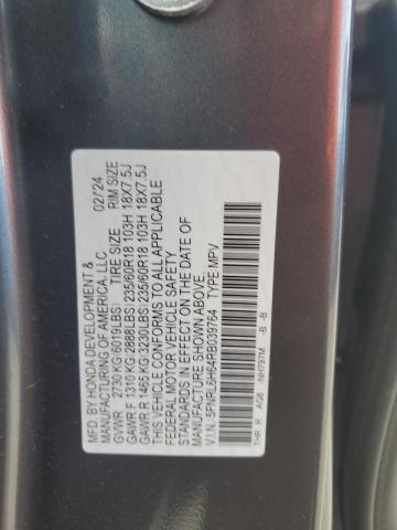 5FNRL6H64RB039764 - 2024 HONDA ODYSSEY EXL Grafit foto 13