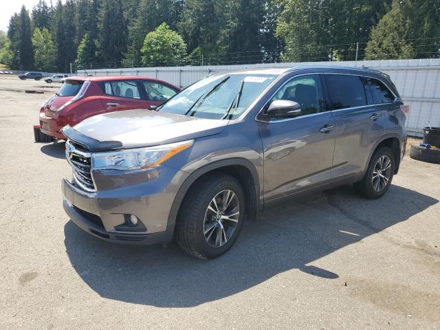 5TDJKRFH0GS261779 - 2016 TOYOTA HIGHLANDER XLE 灰色 照片 1